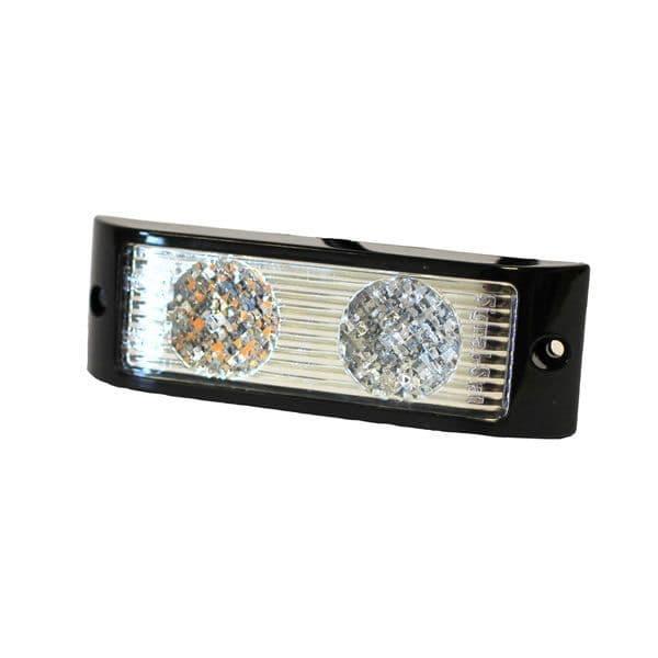 SoundOff 18 LED Replacement Corner Module w/ White Alley (driver rear or passenger front) for Exterior Lightbar, 10-16v