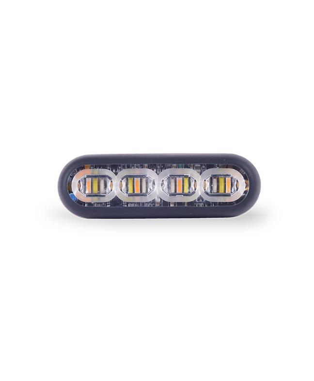 SoundOff mpower® 3" 3-wire Module w/ Quick Mount, for use with mpower Arrow Kit, SAE Class 1 & CA Title 13, 9-32 Vdc, Black Housing, 18 LED, Tricolor - Red/Blue/Amber
