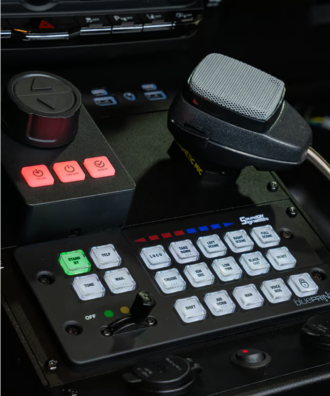 Soundoff Handheld Controller with Microphone with 15' extension cable, compatible with bluePRINT® Control Systems (Remote)