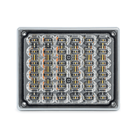 Rectangular LED light module with a grid of small lights on a white background