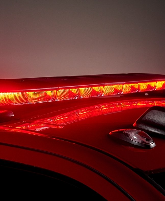 nROADS® Fleet Series LED Lightbar placed on top of Vehicle