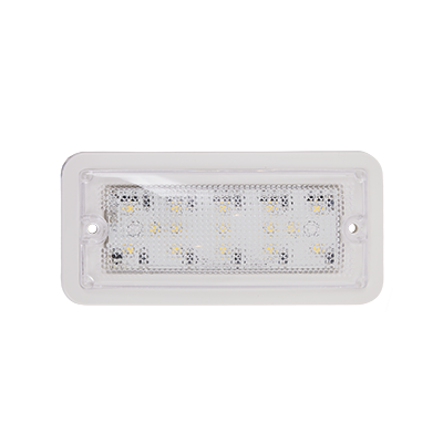 White SoundOff Dome Light - Rectangular | Bright Interior LED