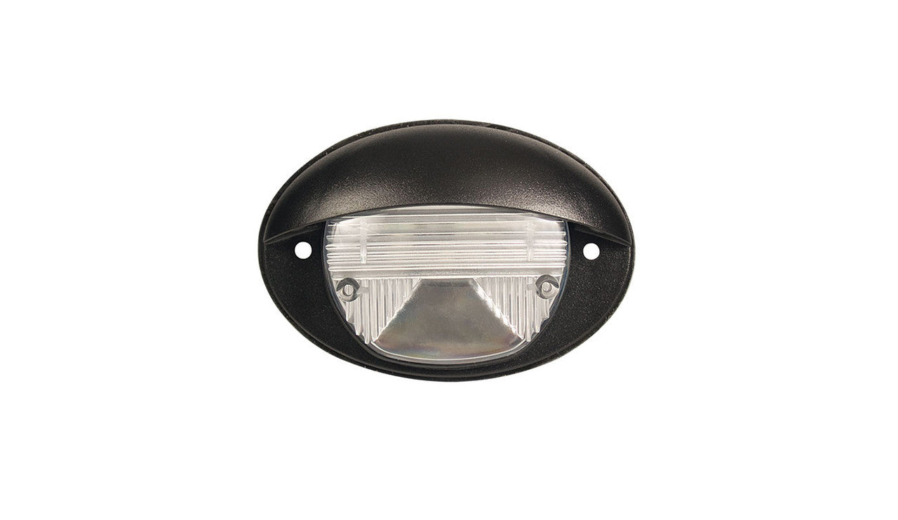 LED Curb/Entry Light (interior or exterior use), 10-30V, ADA 1192.31 compliant, (Kentucky Specifications) IP67, - Black Housing, Clear Lens/White LEDs